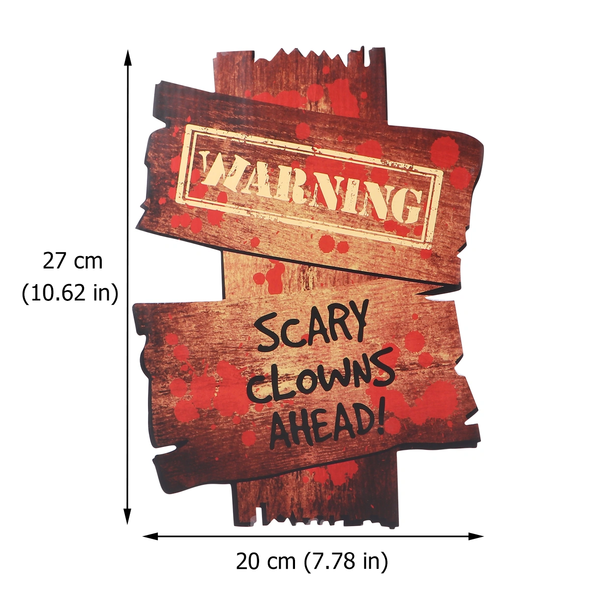 1PC Halloween Sign Lawn Advertising Board Street Signs Guide Halloween Props