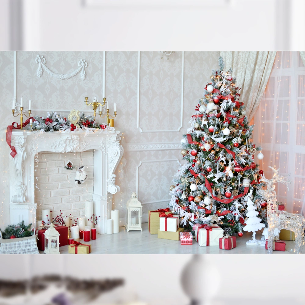 Christmas Tree Photography Backdrop Photo Studio 3D Background Wall Props 5x3ft (1832)