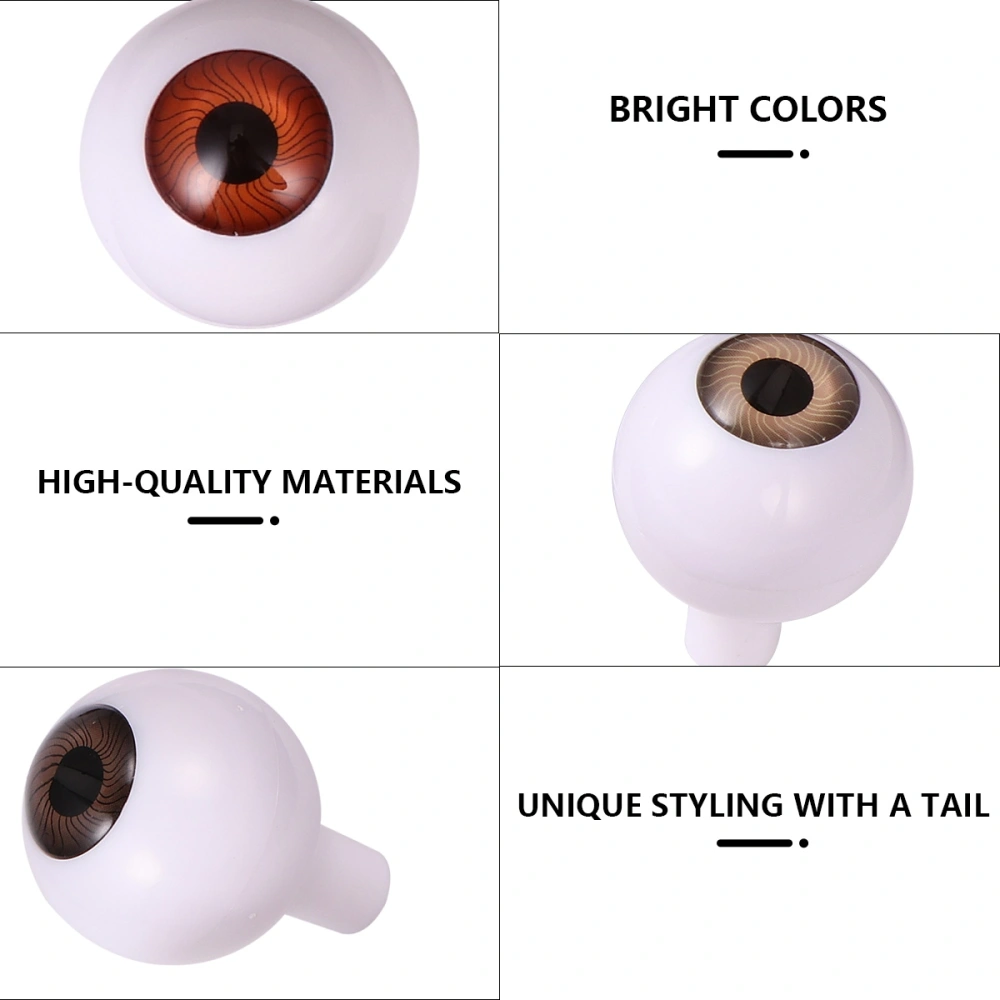 3 Pairs Halloween Emulation Eyes Round Acrylic Dolls Eyes DIY Party Decors