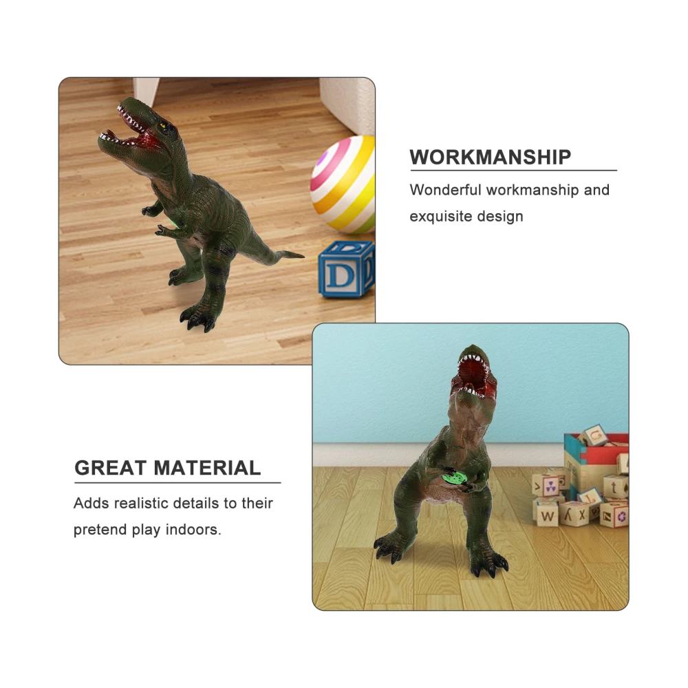 1Pc Simulated Dinosaurs Model Sounding Dinosaurs Toy Flexible Glue Dinosaurs Toy