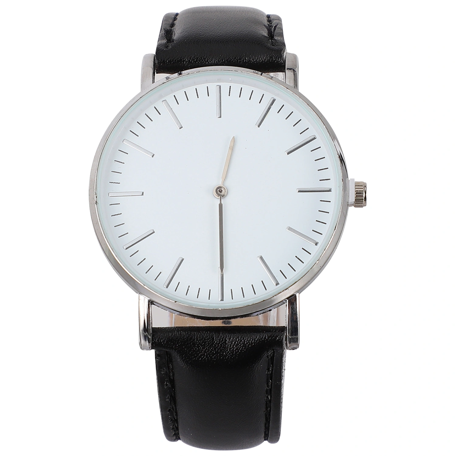 1 Pc PU Watches Men Wristwatches PU Strap Quartz Watches Husband Gifts