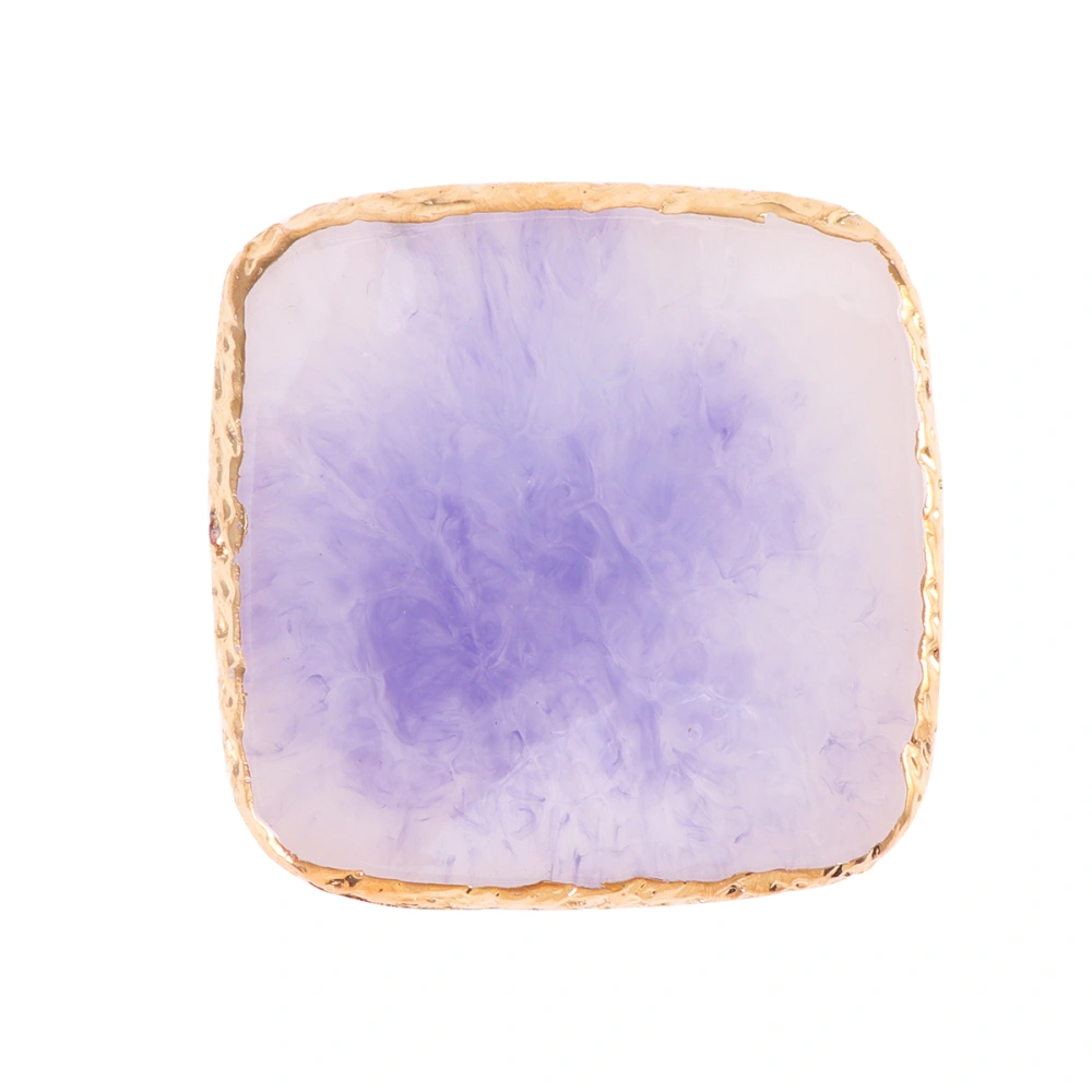 1Pc Manicure Color Resin Square Nail Display Plate Nail Art Supplies for Home Shop Purple