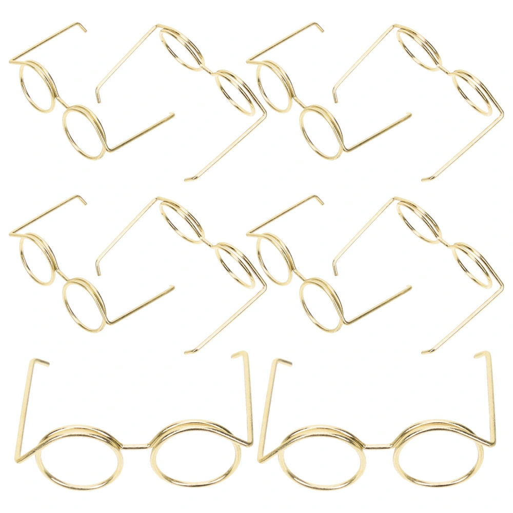 10pcs Doll Eyeglasses Doll Dress Up Glasses Miniature Eyeglasses Mini House Accessories