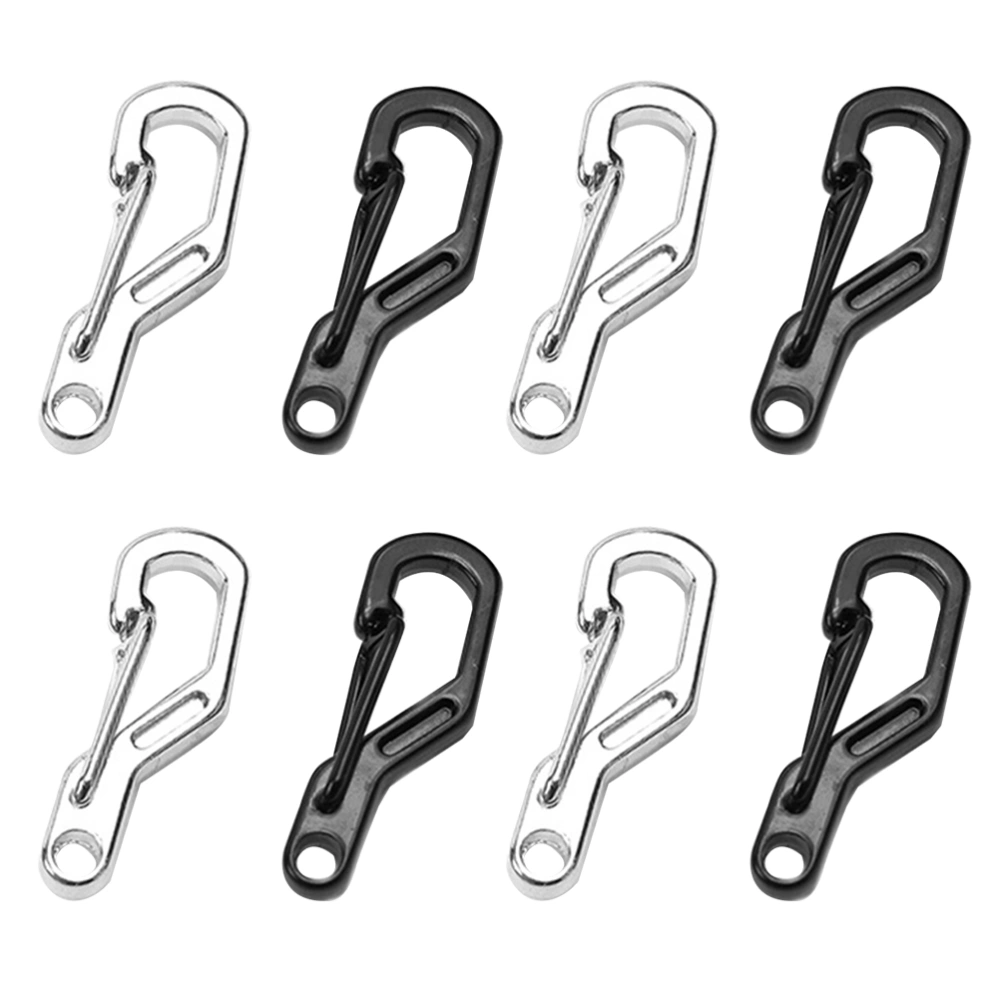 20PCS Mini Size D-type Buckle Key Ring Fast Hook Carabiner