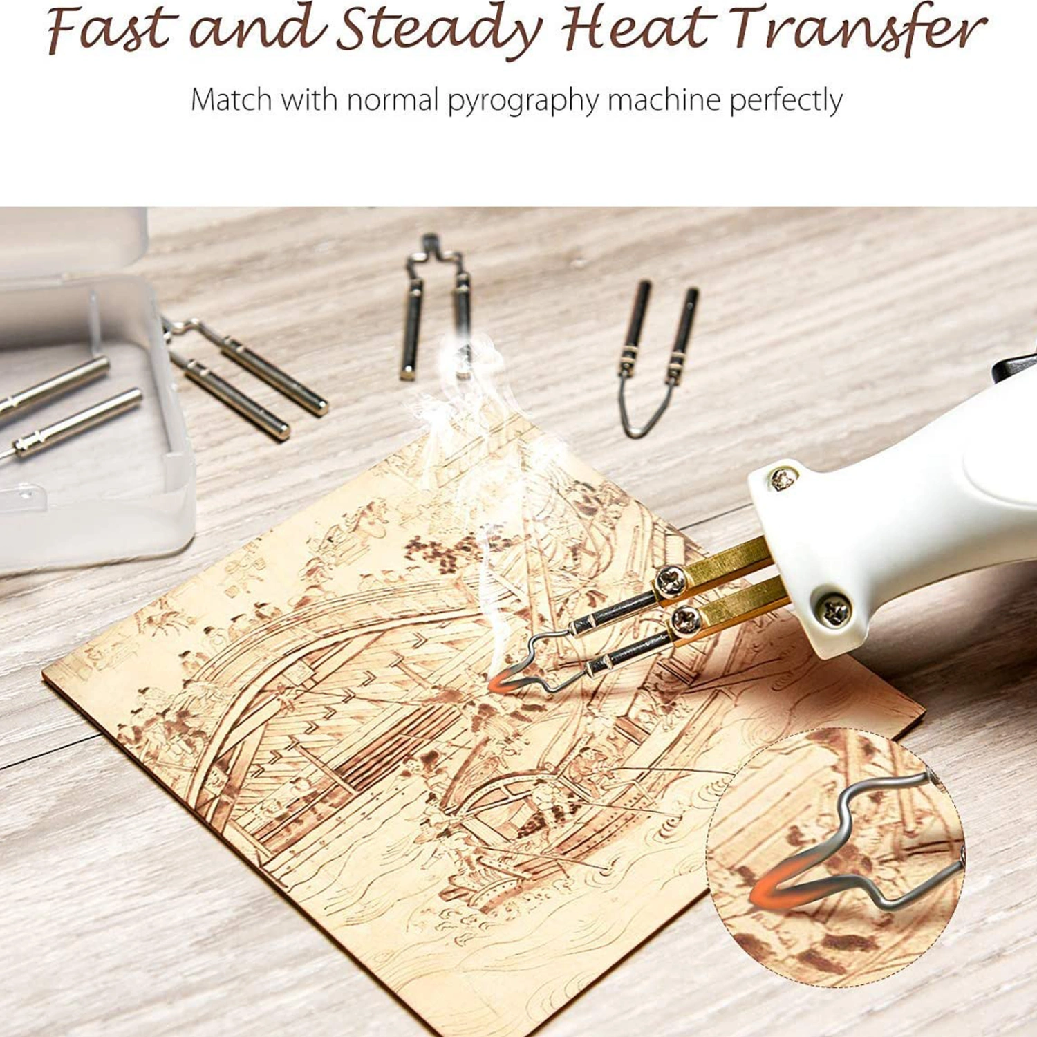 10pcs Wood Burning Tips Pyrography Wire Tips Nibs Wood Burning Machine Tools
