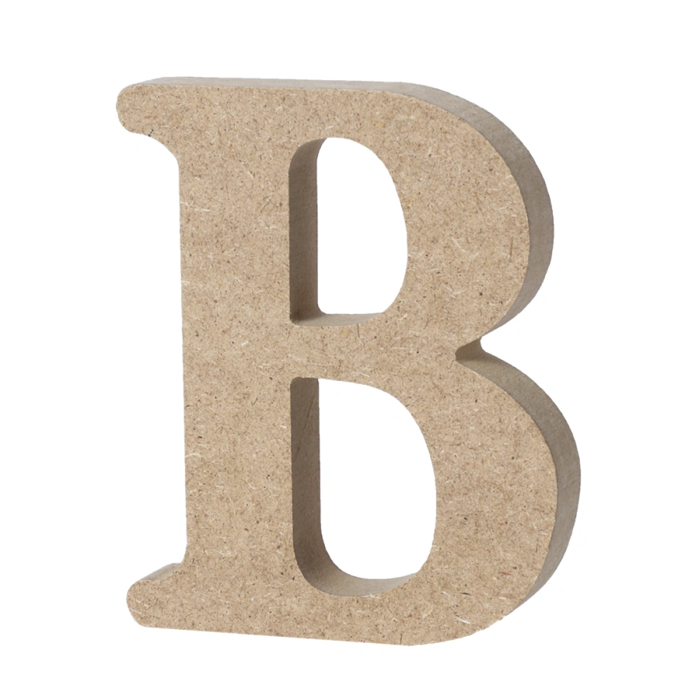 Wooden Alphabet Letters Plaque Wall Home Office Wedding Party Decoration - B