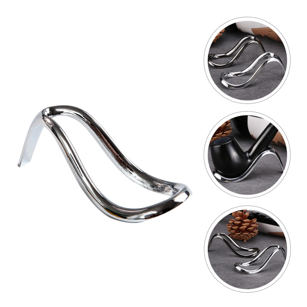 1Pc Smoking Pipe Stand Stainless Steel Rack High Heel Shaped Storage Rack