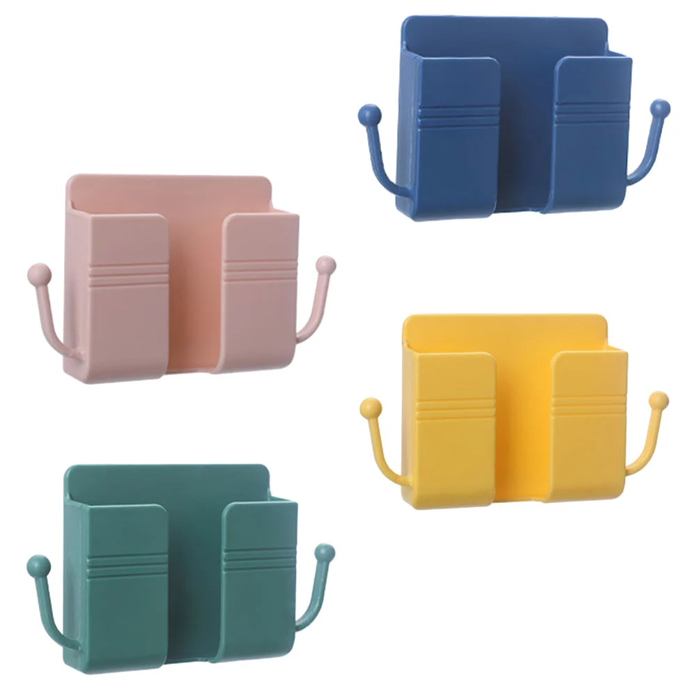 4Pcs Adhesive Phone Charging Brackets Charging Holders Wall Mount Storage Racks
