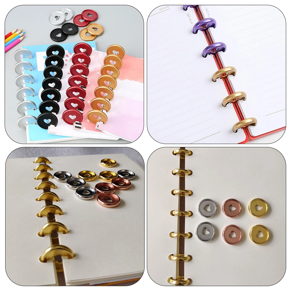 10Pcs Binder Disc Notebook Binding Discs Planners Binding Buckle Loose-leaf Binder Buckles