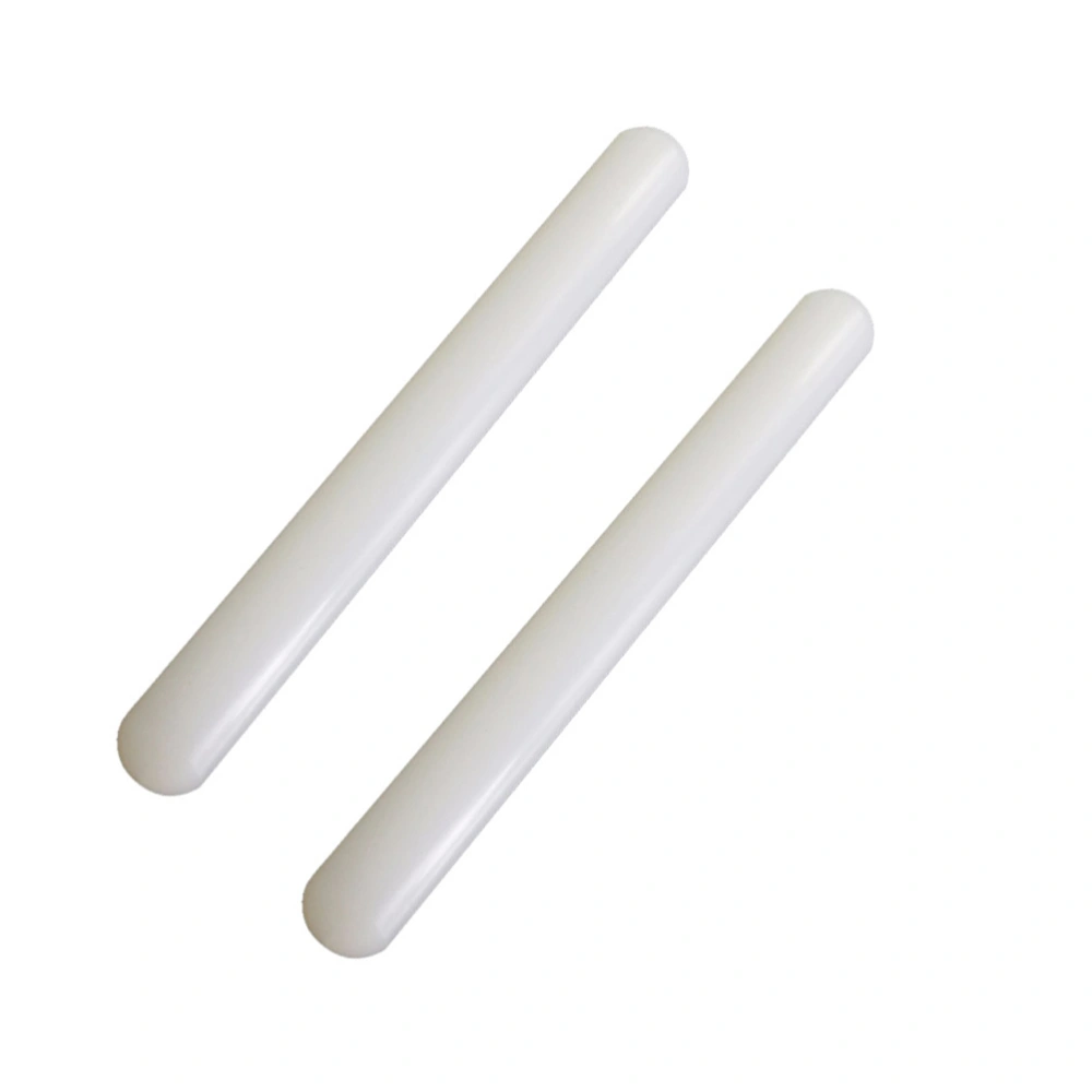 2pcs Non-stick Rolling Pin Plastic Dough Pastry Roller Fondant Cake Noodle Baking Tool Dumpling Utensils Kitchen Supplies (23x2.5cm)