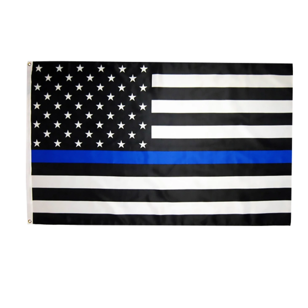 1PC Thin Blue Line American Flag Police Blue Line American Flag Decoration