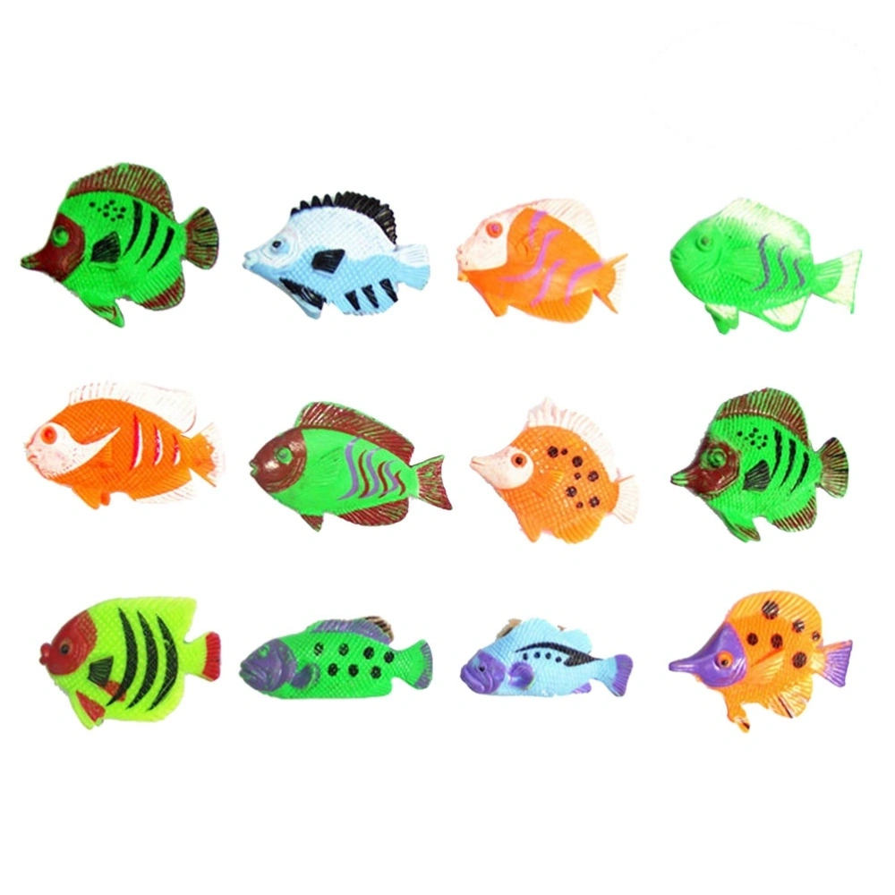 12pcs Ocean Animal Tropical Fish Figure Model Preschool Kids Educational Toys