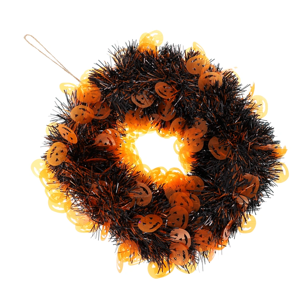 Halloween Theme Wreath Door Festival Hanging Decoration Door Wreath Party Supply