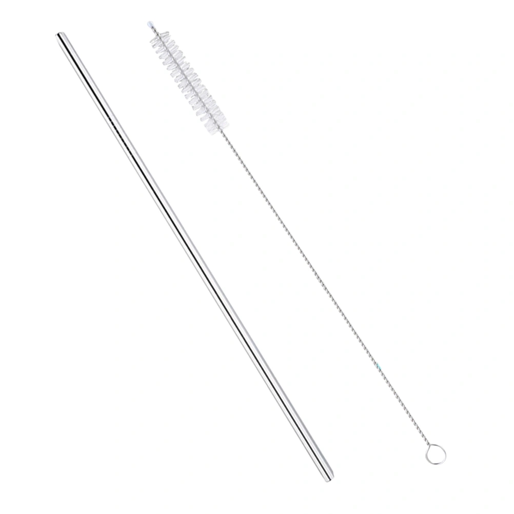 11pcs Stainless Steel Drinking Straws Reusable Straight Straws with a Brush