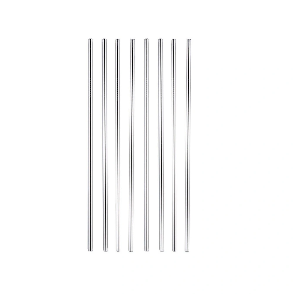 11pcs Stainless Steel Drinking Straws Reusable Straight Straws with a Brush