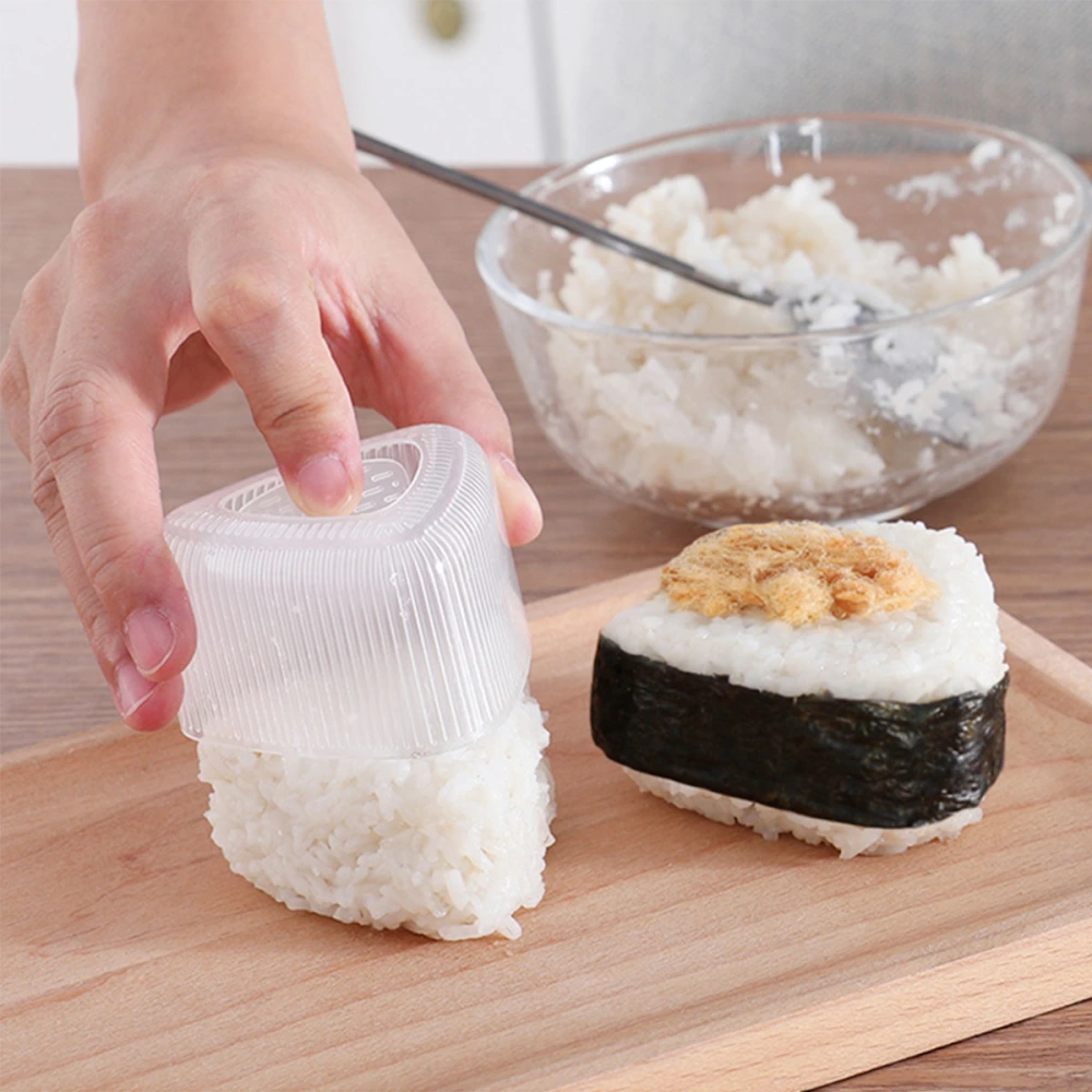 3 Set DIY Triangle Rice Ball Mold Sushi Cuisine Seaweed Rice Ball Molds (Large Small Triangle)