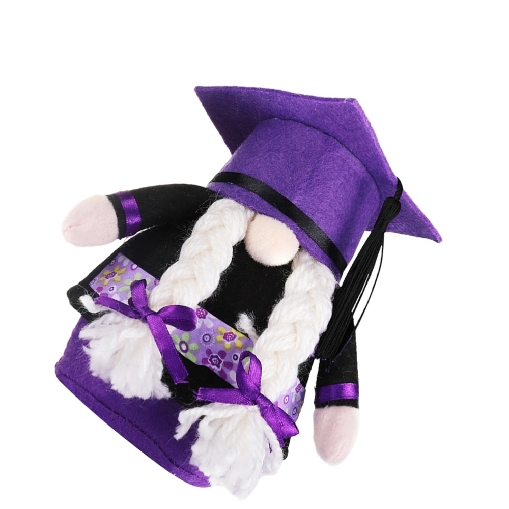 1 Pc Graduation Party Accessory Graduation Doll Delicate Toy Doll (Purple)