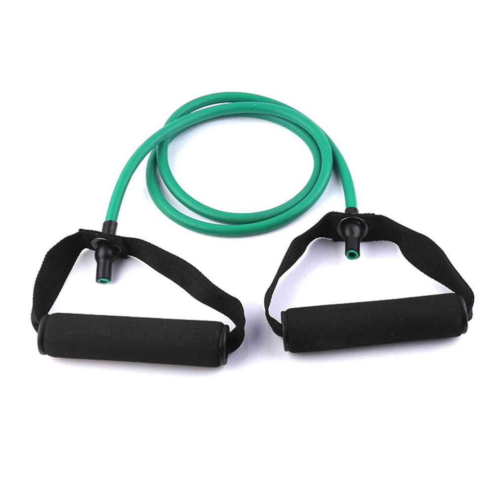 Outdoor Yoga Elastic Fitness Exercise Pull Rope Exercise Resistance Bands Workout Bands with Handle(Green)