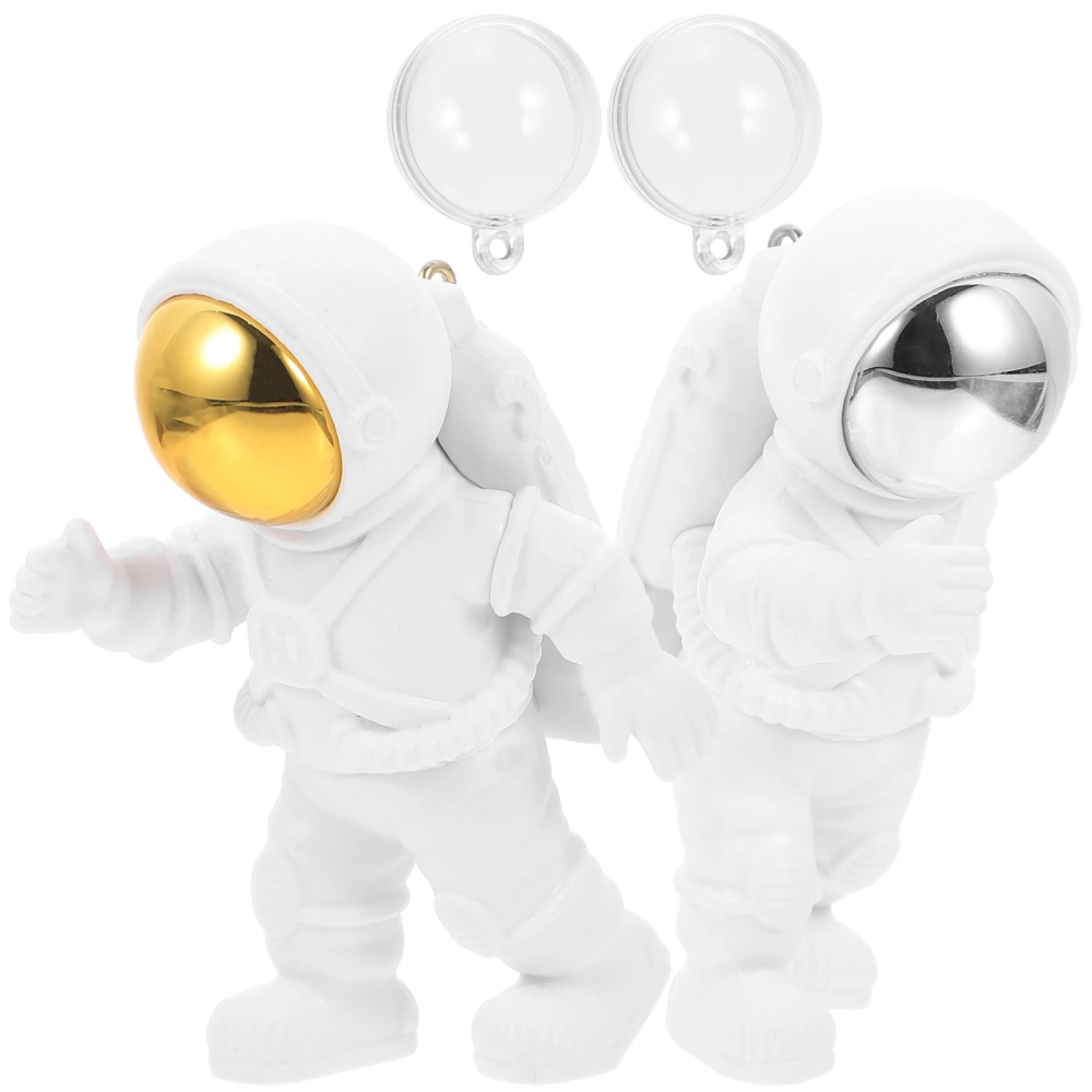 2Pcs Floating Spacemen Decor Fish Tank Ornament  Floating Spacemen Adorn Floating Ornament