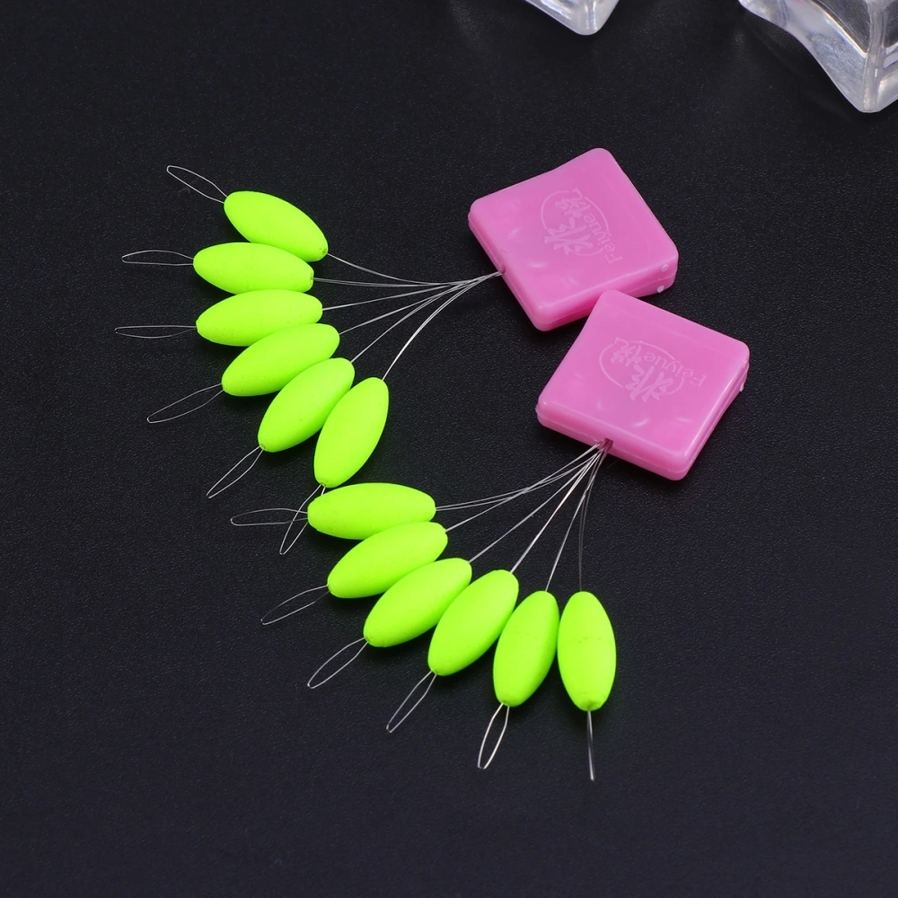 2 PCS Luminous Drifting Fishing Bobbers Buoy Fishing Floats Assortment Angling (Yellow)