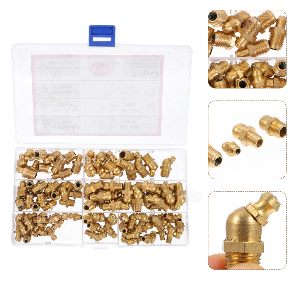 106pcs Grease Fitting Assortments Grease Fittings Set Grease Fittings Kit