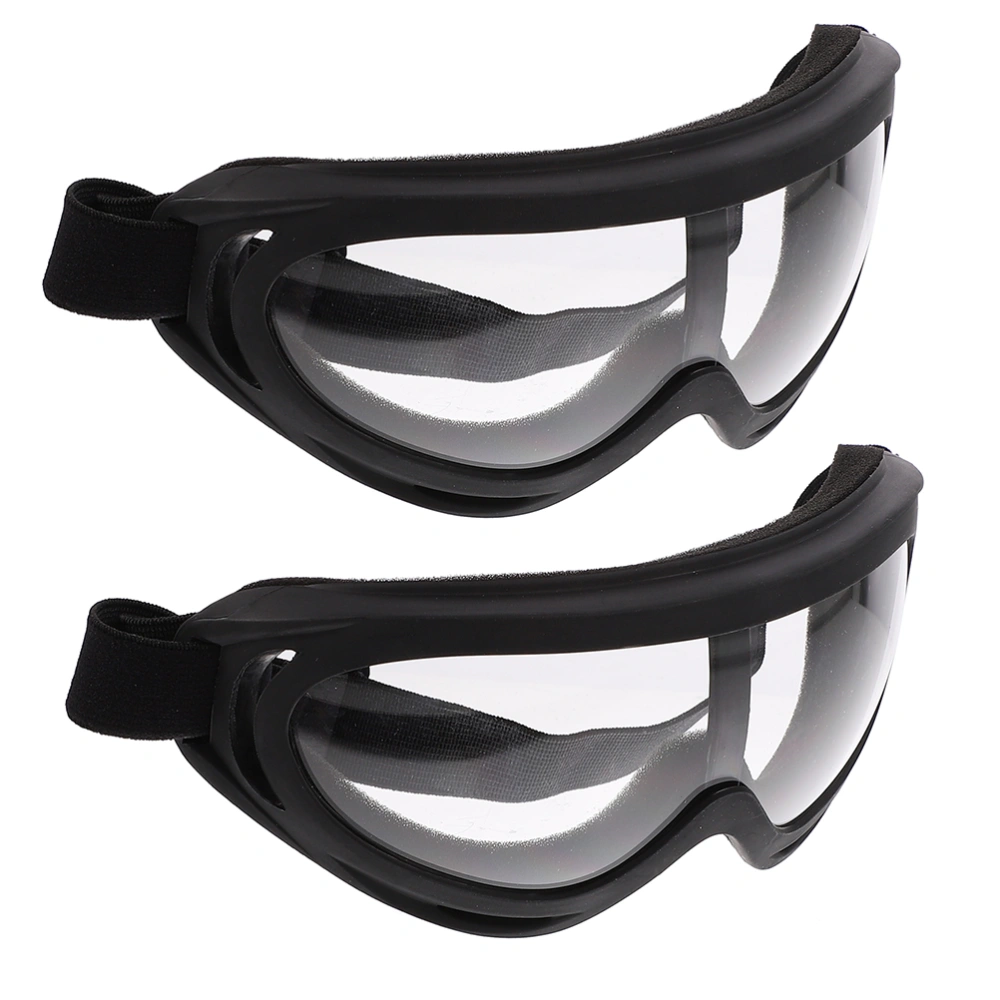 2pcs Adult Motorcycle Motocross Goggles Practical Windproof Glasses for Outdoor