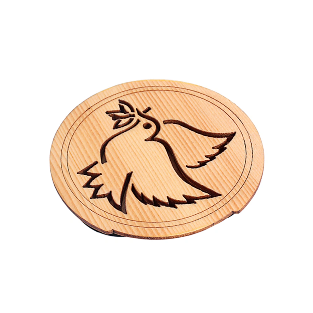 Bird Pattern V12 Guitar Wooden Soundhole Sound Hole Cover Block Feedback Buffer Maple Wood for 40 Inch 41 Inch Guitars