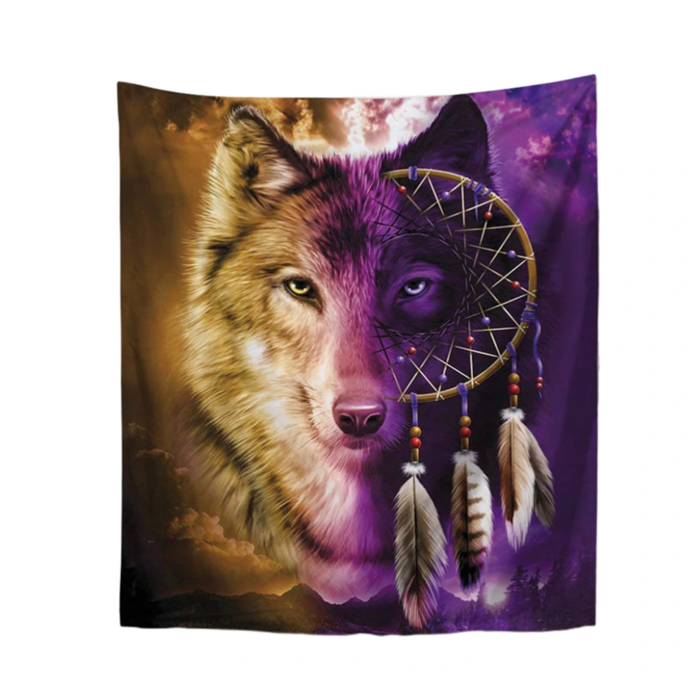 3D Digital Printed Wolf Pattern Tapestry Strong Wrinkle Resistant Home Decoration Wall Hanging Tapestry