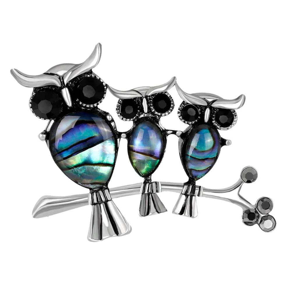 Alloy Owl Brooch Dress Clothes Brooch Accessory Women Girls Owl Brooch Ornament