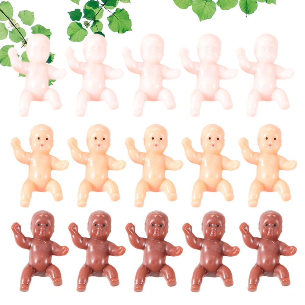 120pcs Baby Shower Toys Small Man Shape Shower Playing Toys Plastic Baby Shower Game Toys Reusable Fun Decor Ornament (Mixed Color)