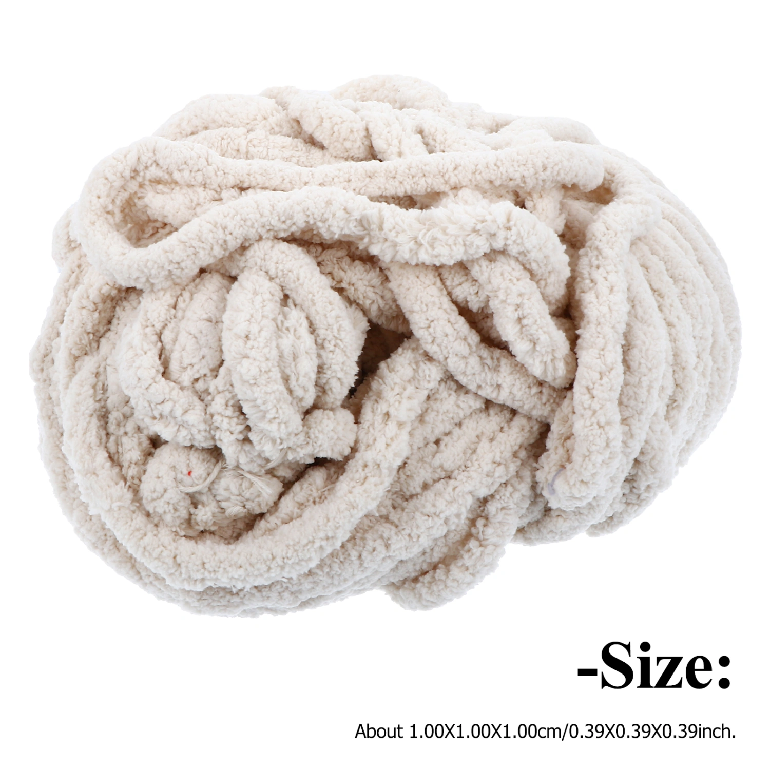 1pc Comfortable Coarse Wool Multifunctional Chenille Blanket Line for Knitting
