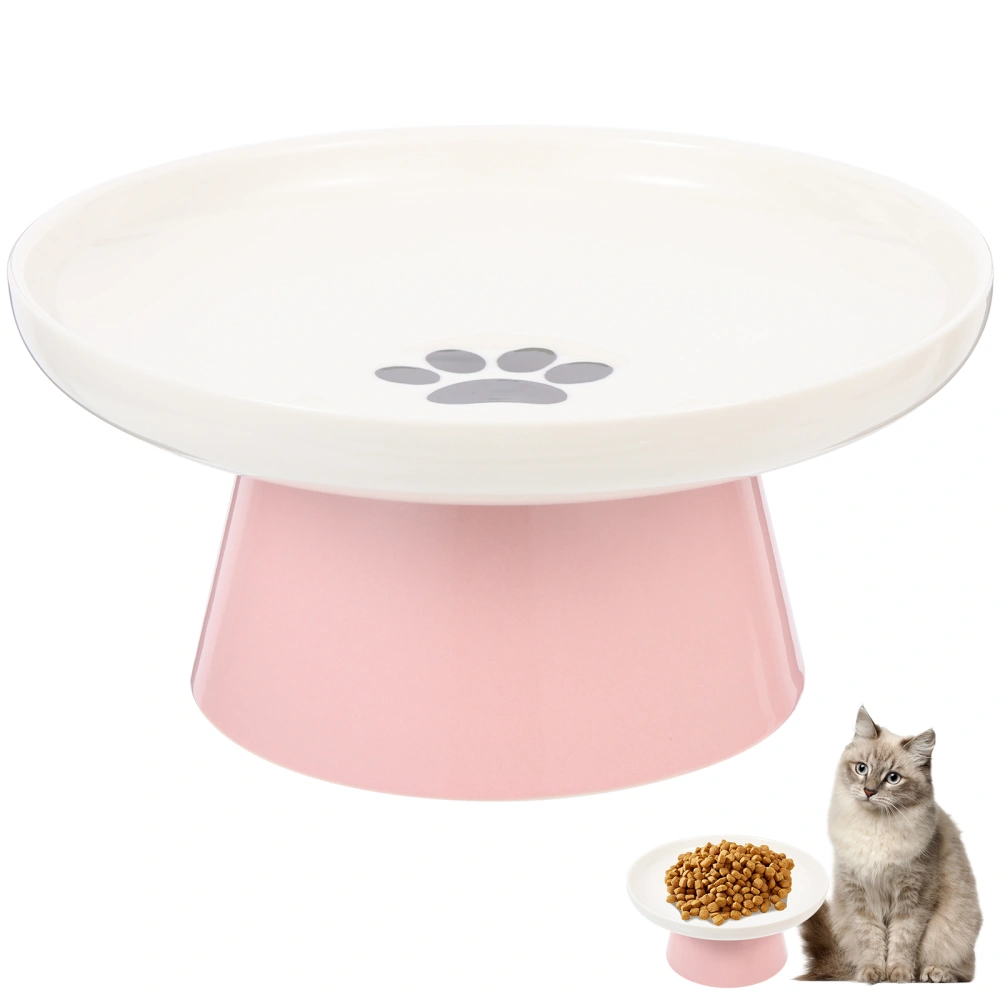 Raised Cat Bowl Neck Protection Cat Bowl Cat Food Holder Ceramic Cat Bowl Decorative Cat Bowl