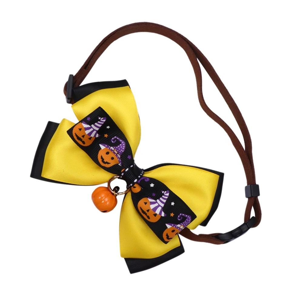 1pc Halloween Party Little Pet Collar Small Bell Tie