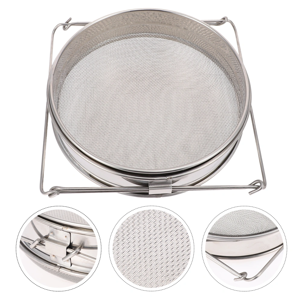 1pc Stainless Steel Honey Strainer Double Layer Filter Bee-keeping Supply