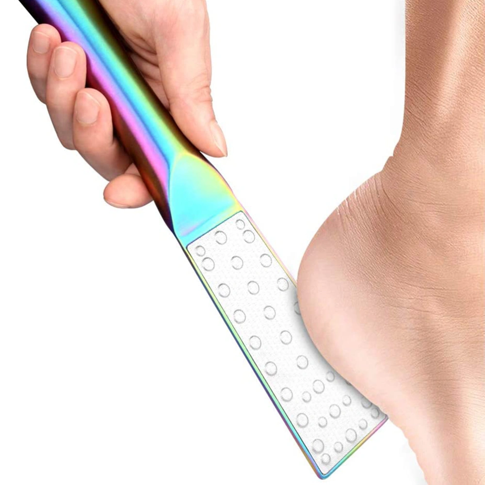 1pc Dual Side Foot Exfoliator Calluses Removal Tool Handheld Foot Files Portable Foot Rasp for Male Female