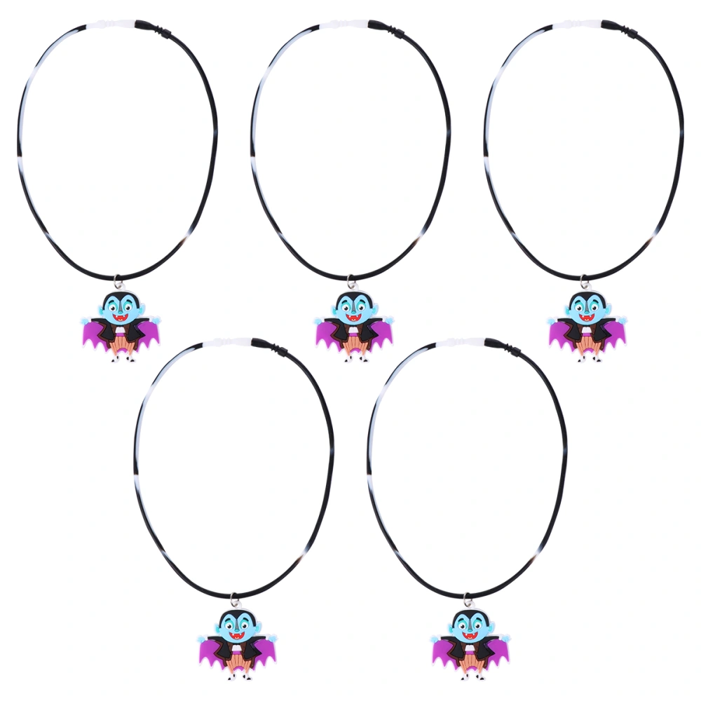 5Pcs Fashionable Neck Chains Creative Halloween Neck Pendants (Bloodsucker)