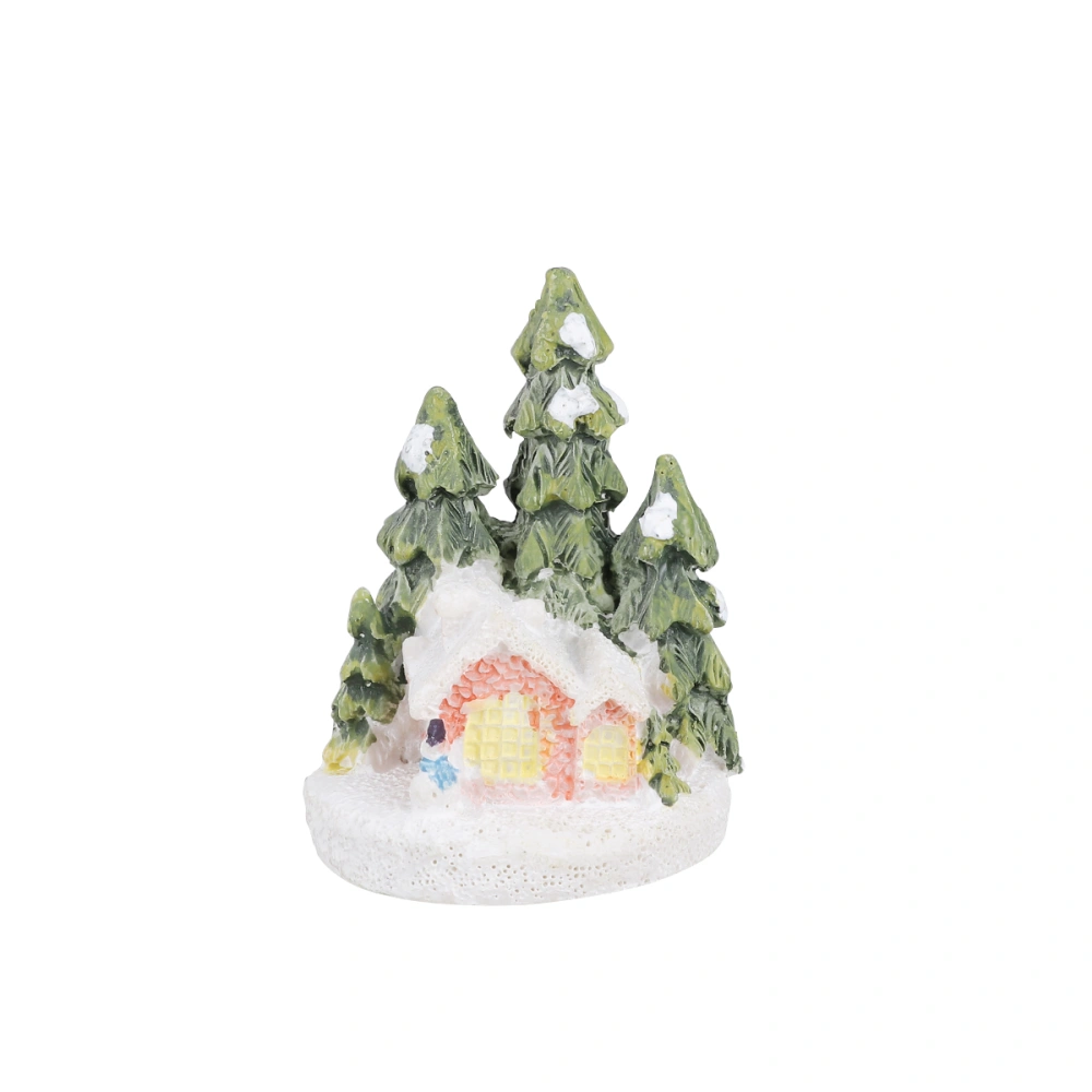 1PC Christmas House Christmas Tree Decoration Mini Christmas Tree Ornament Desktop Decoration for Home Living Room