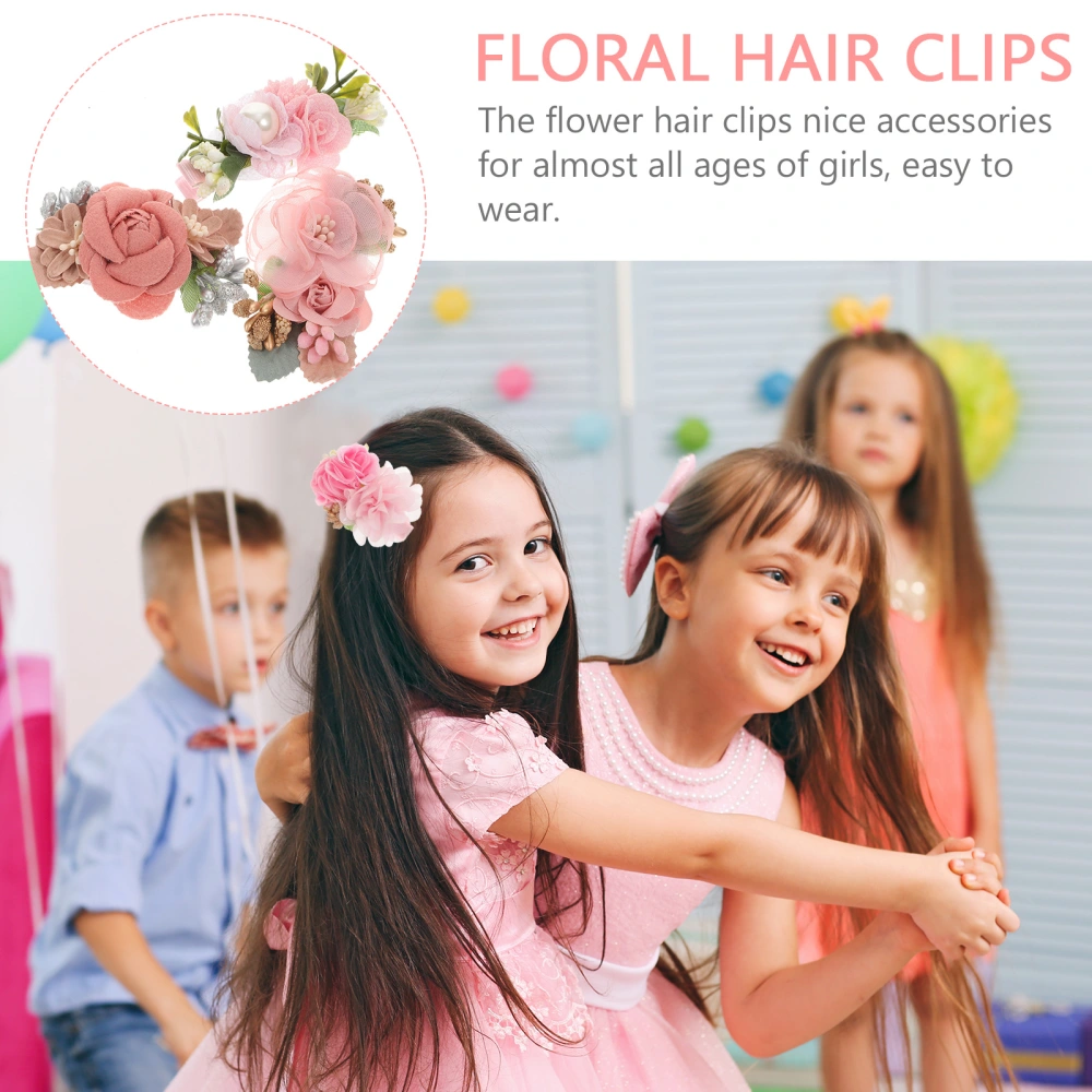 3pcs Flower Hair Clip Floral Hair Clip Toddler Hair Clips Kids Hair Accessories Hair Clips