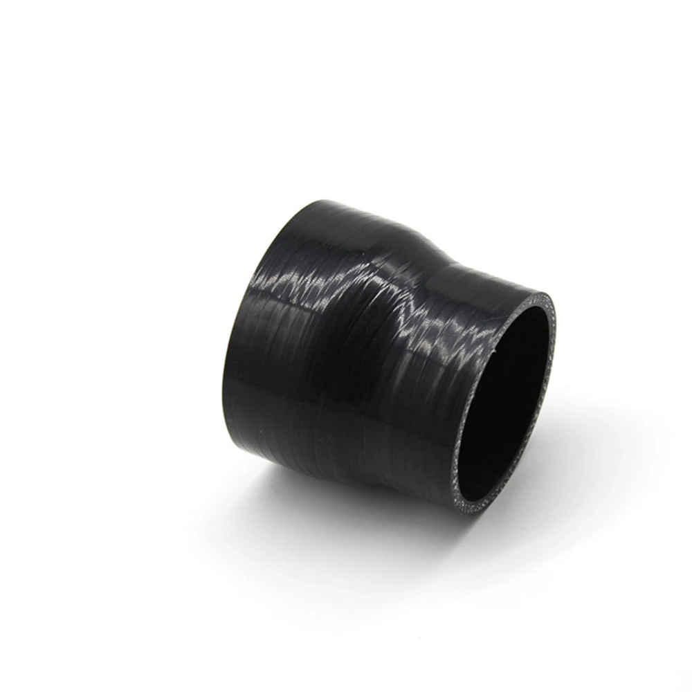 1pc Silicone Reducer Hose Auto Water Pipes Tube Variable Diameter Silicone Pipe from 2.25 Inches Change to 3 Inches for Car (Black 7.62x7.62cm)