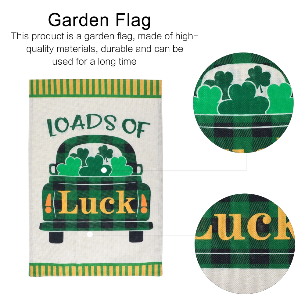 1pc St. Patrick's Day Elements Design Garden Banner Garden Decorative Flag