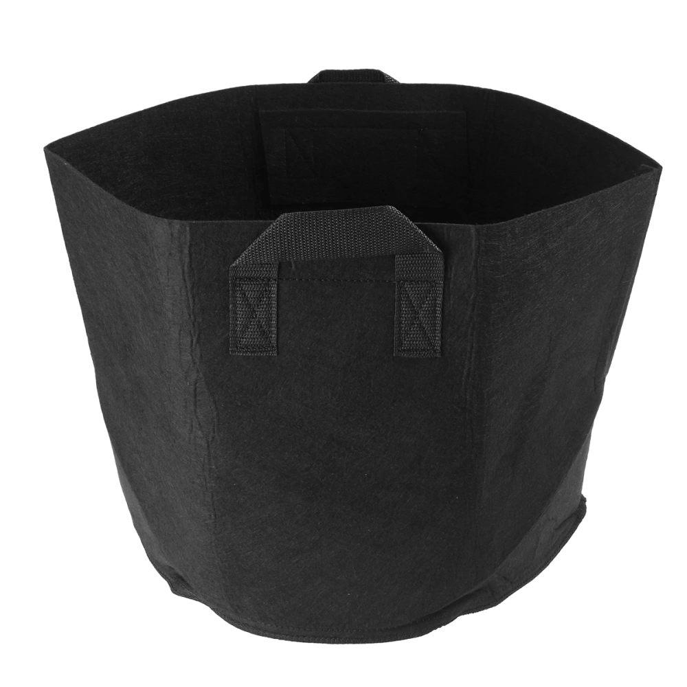 7 Gallon Plant Grow Bags Non-woven Aeration Pots Container with Strap Handles for Nursery Garden and Planting - Black