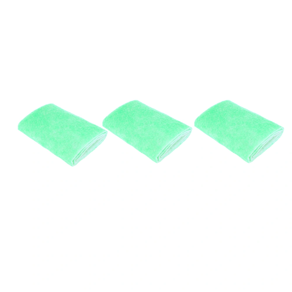 3Pcs Biochemical Polyether Filter Sponge Aquarium Prefilter Media Filter Pad for Aquarium Fish Tanks(Light Green)