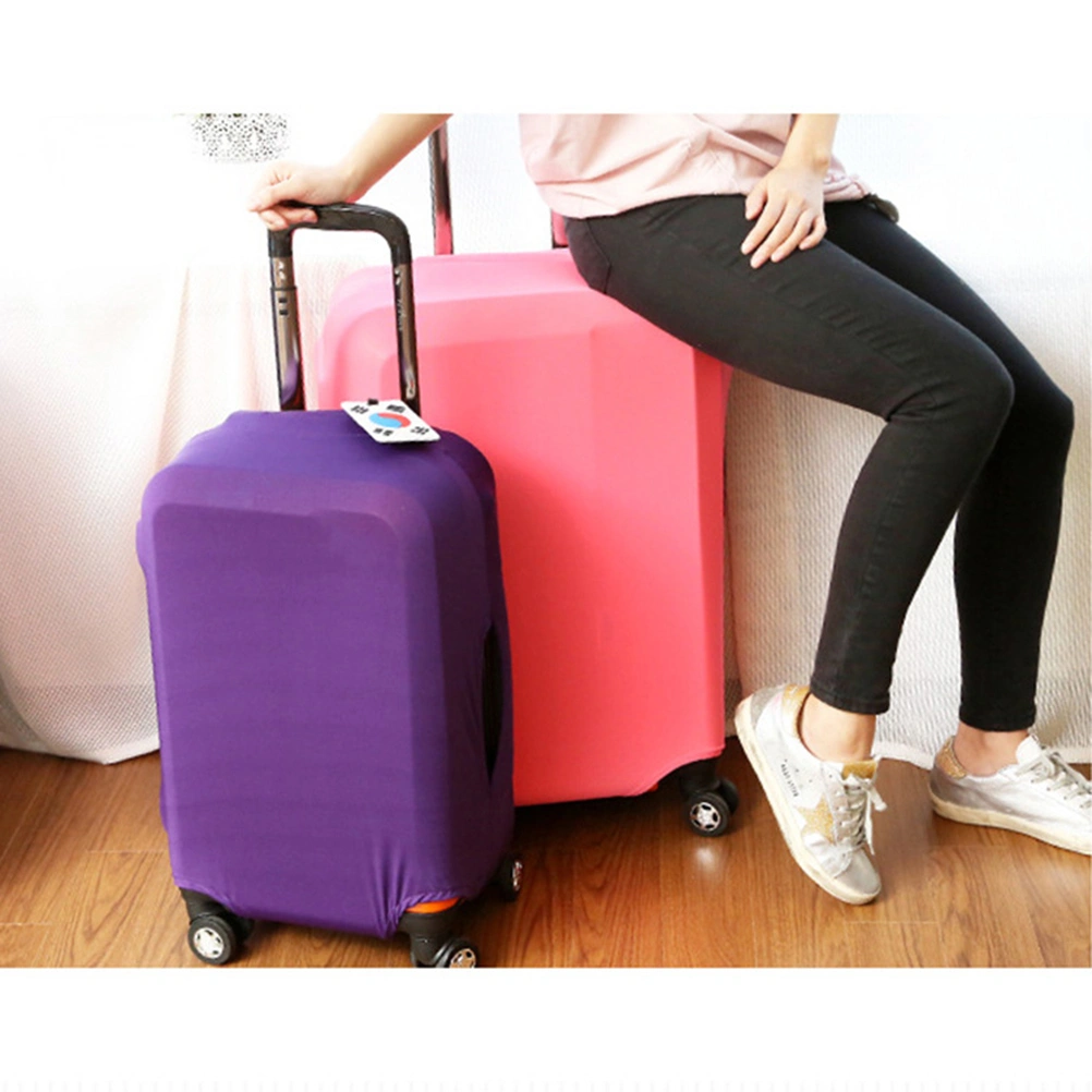 Elastic Travel Luggage Cover Suitcase Trolley Case Protective Bag Dustproof Protector for 26-30 Inches (Pink)
