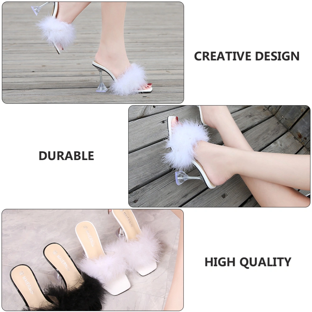 1 Pair of Delicate Sandal Chic Heels Fashion Female Stiletto Women Casual Shoes