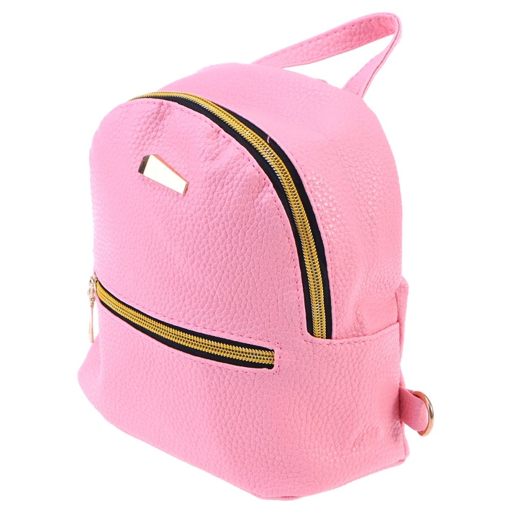 Women's New Fashion Causal Backpack Travel Handbag Mini School Bags Daypack for Girls (Pink)