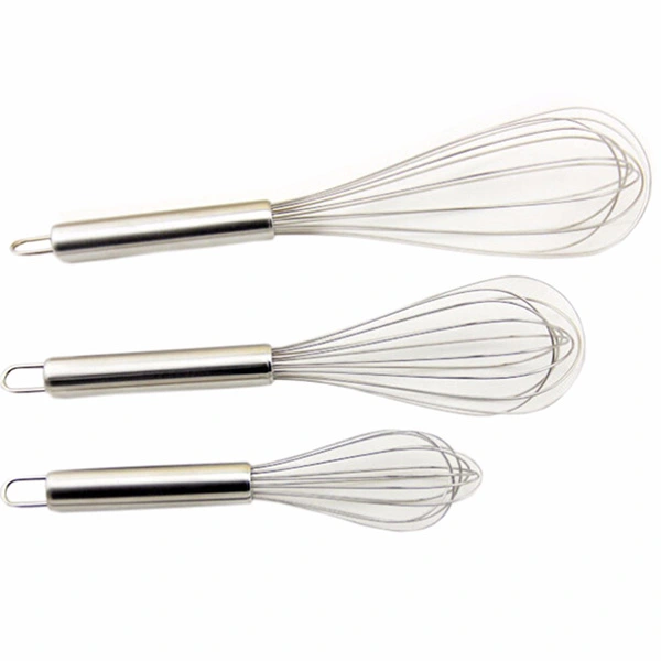 3pcs Stainless Steel Balloon Wire Whisk Kitchen Egg Frother Milk Beater Blender for Blending / Whisking / Beating & Stirring