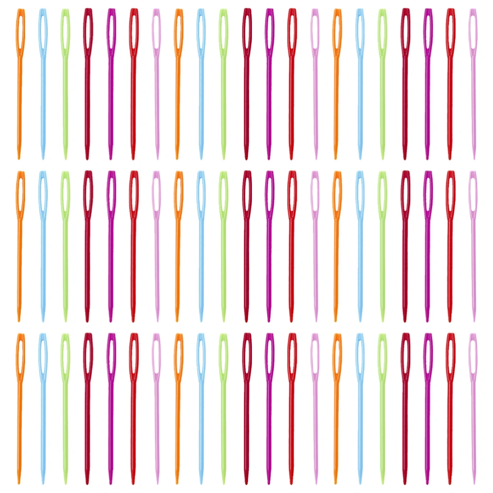 100pcs Yarn Knitting Needles Sweater Sewing Needles Home Threading Needles