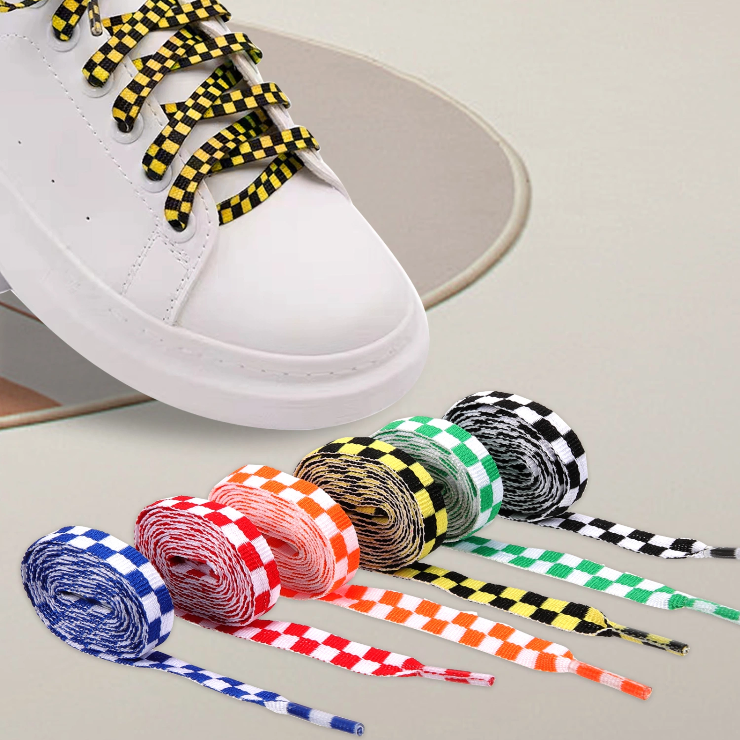 12 Pairs of Reusable Shoe Laces Flat Shoelaces Shoe String Sneakers Shoe Laces Flat Shoe String