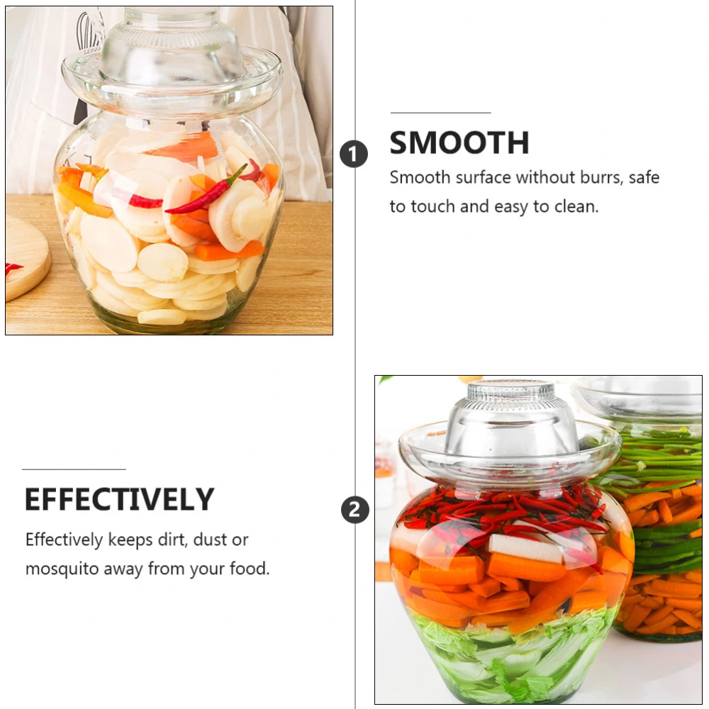 Traditional Glass Fermenting Jar Fermentation Crock Kimchi Vegetables Jar