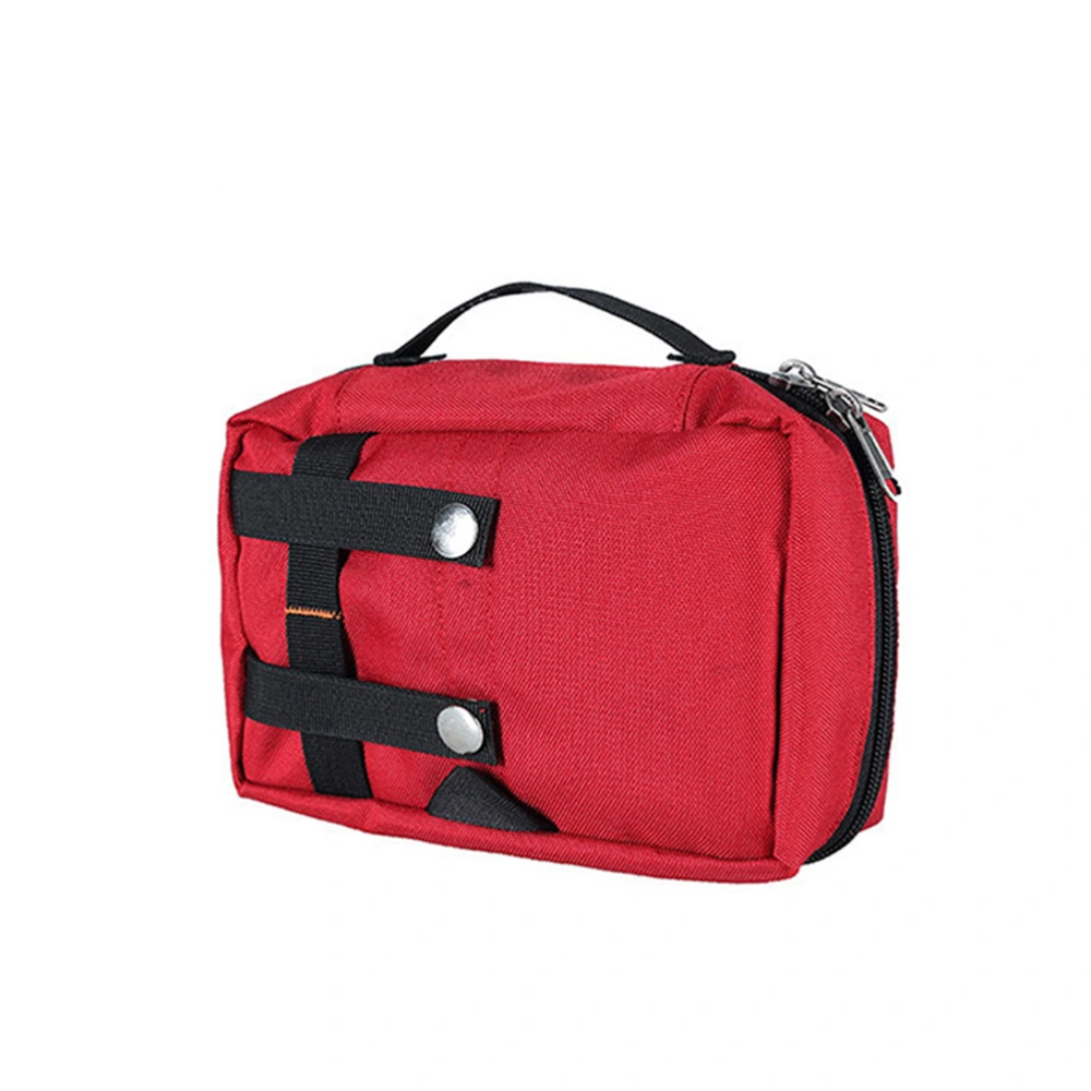 Outdoor Medical Bag Portable First Aid Survival Bag Camping Medical Bag Waist Storage Bag Medical Storage Case(Red)